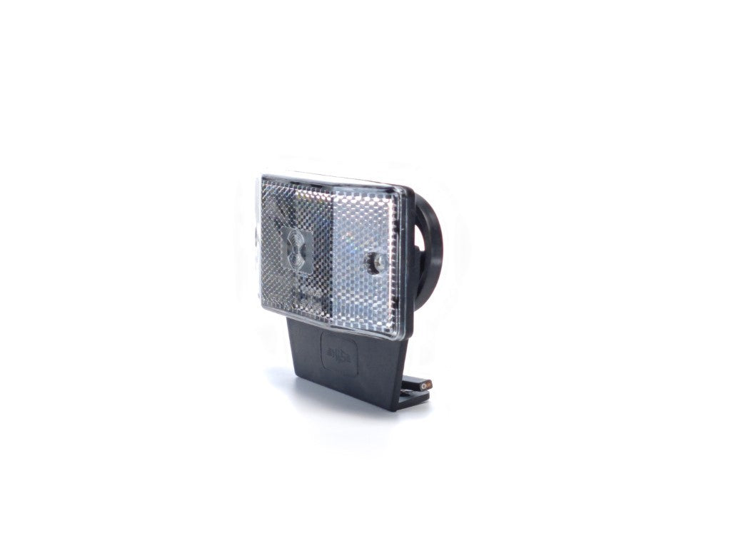 White LED Position Lamp with Trapezoid Prism and Holder