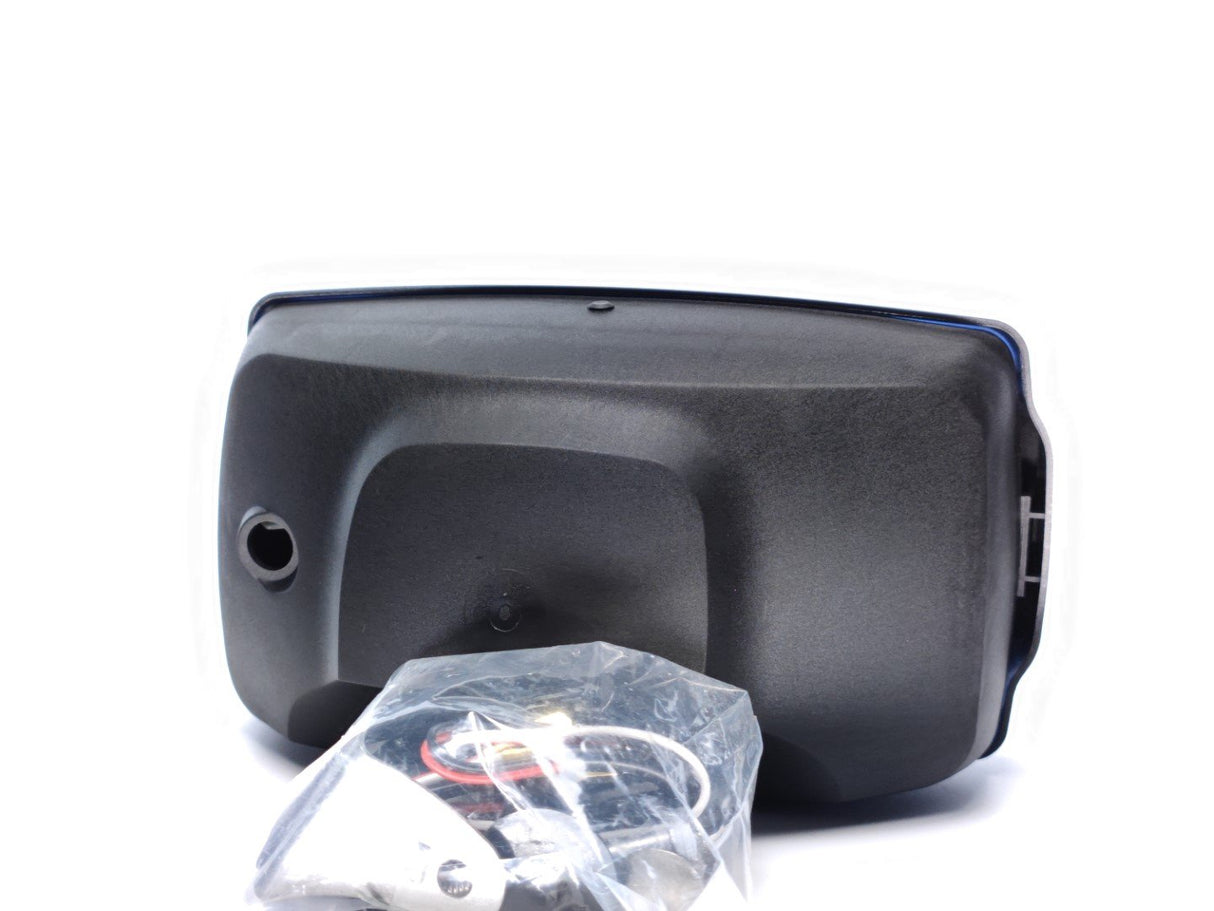 Rectangular High Beam Headlight with Blue Lens and Position Light