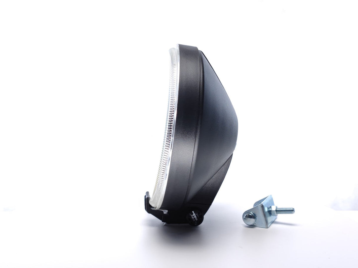 Round Long-Range Spotlight White with 12V Bulb, 184 mm