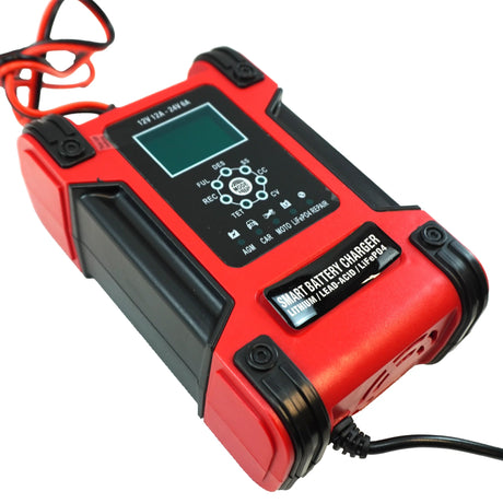 Caricabatterie Intelligente 12/24V 12A per Batterie Veicoli