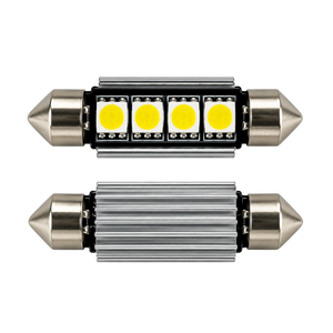 LED Festoon Bulbs 12V Canbus White 4 SMD 31–41mm 2 Pack