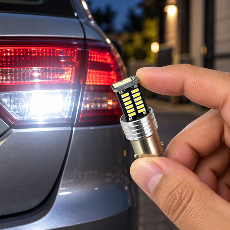 Car LED Bulbs BA15S 30 SMD Canbus 12V White 2 Pack