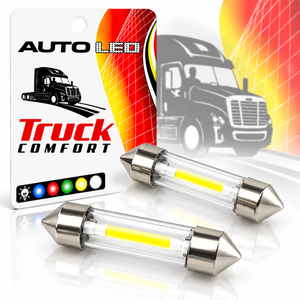 Para żarówek rurkowych 1 COB LED, białe – różne długości, 12V/24V