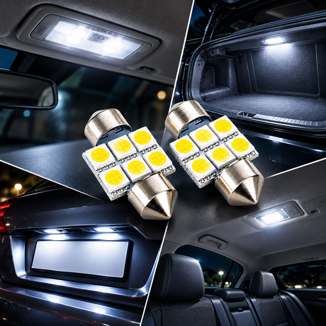 SMD LED Soffittenlampe, 6 LEDs, weiß – verschiedene Längen & Spannungen