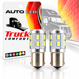 LED Car Bulbs BA15S SMD White or Red 2 Pack