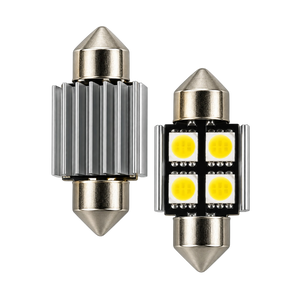 LED Festoon Bulbs 12V Canbus White 4 SMD 31–41mm 2 Pack