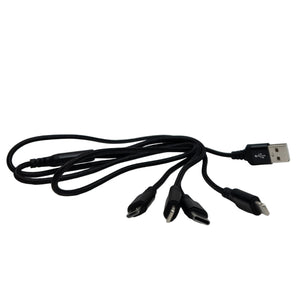 Cable USB 4 en 1 Hoco X76 – 1 metro, negro
