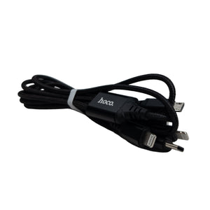 Cable USB 4 en 1 Hoco X76 – 1 metro, negro