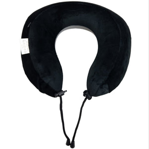 Ergonomický cestovný vankúš na krk, čierno-sivý