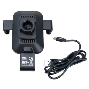 Suport auto pentru telefon cu încărcare wireless și prindere pe grila de ventilație