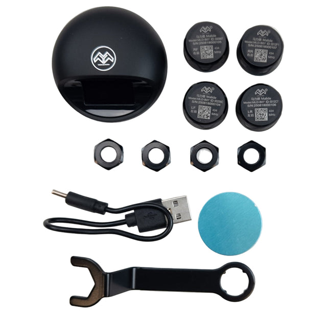 Digitálny senzor tlaku v pneumatikách Malide s bezdrôtovým displejom