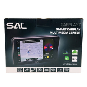 7” IPS LCD Display mit Apple CarPlay oder Android