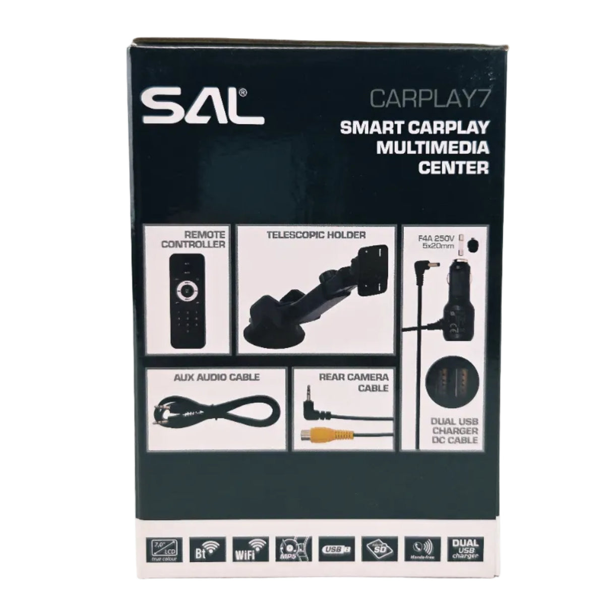 7” IPS LCD Display mit Apple CarPlay oder Android