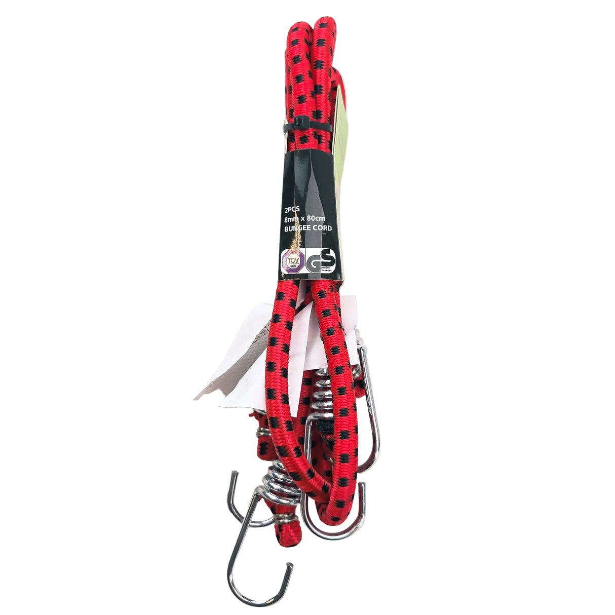 Spanngummi mit Haken, elastisch 8 mm, 2 Stk.