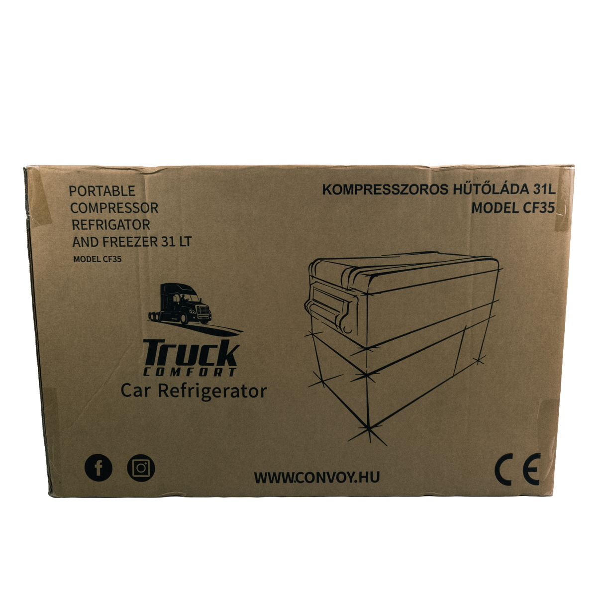 Компресорен автомобилен хладилник Truck Comfort 12/24/230V – 31, 40 или 50 литра