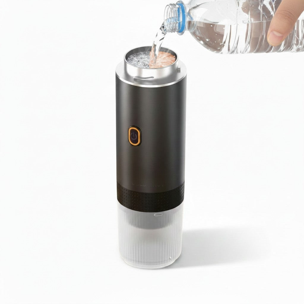 Portable coffee maker USB Rechargeable, Compatible with Capsules & Ground Coffee (Nespresso&Dolce Gusto)