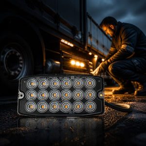 LED Work Light Slim LED Warning Module with 36 Flash Patterns for Vehicles
