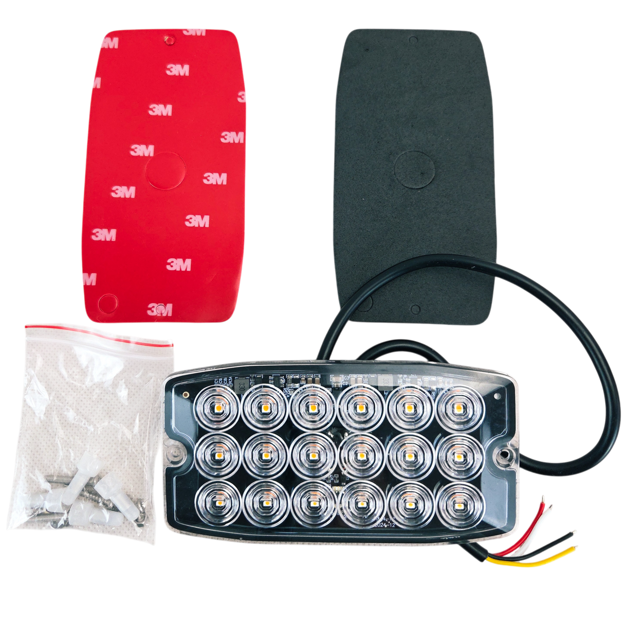 LED Work Light Slim LED Warning Module with 36 Flash Patterns for Vehicles