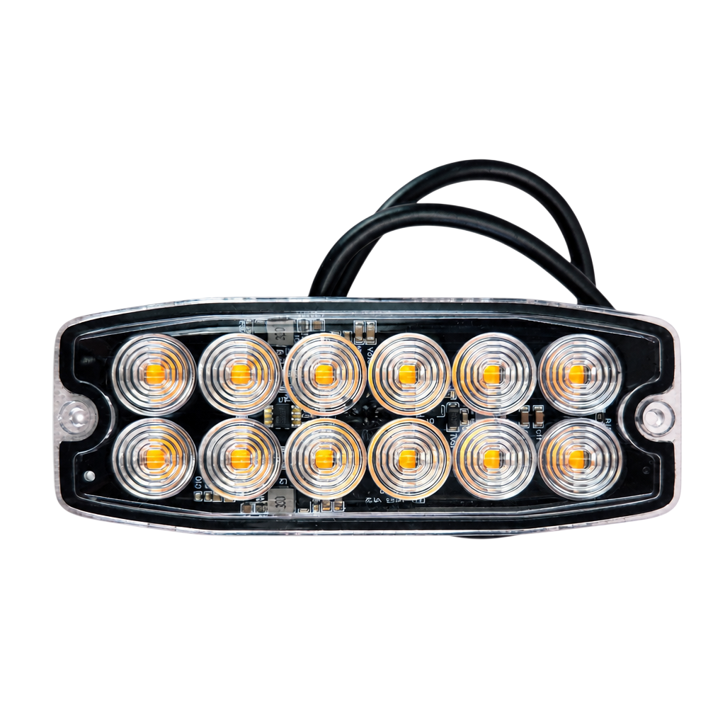 LED Work Light Slim LED Warning Module with 36 Flash Patterns for Vehicles