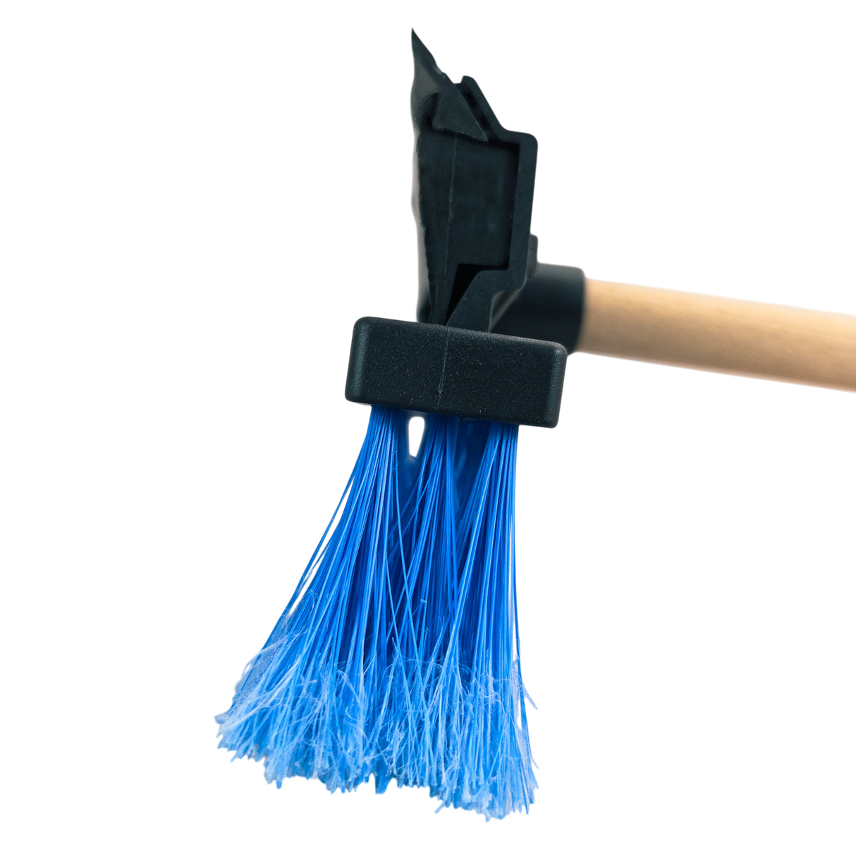 Car windscreen squeegee and brush 25cm with 60cm Wooden Handle