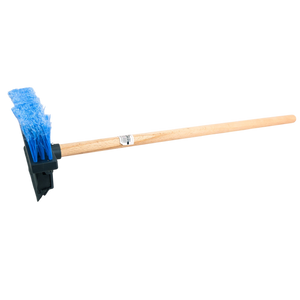 Car windscreen squeegee and brush 25cm with 60cm Wooden Handle