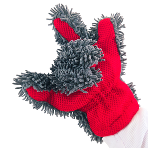 Car wash mitt chenille microfiber glove cleaning