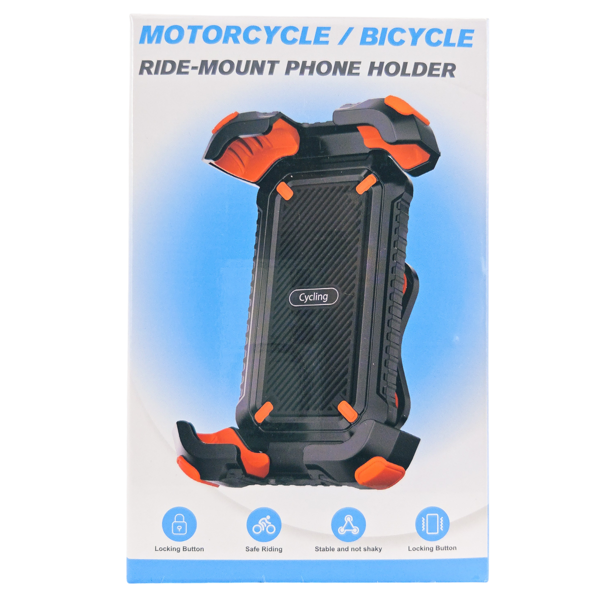 Bike Phone Holder with Auto Lock and 360° Rotation