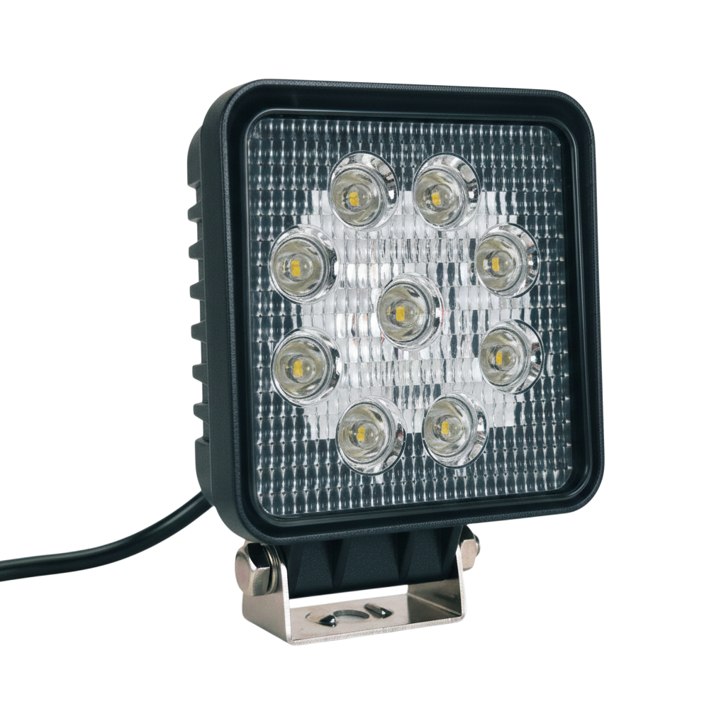 LED Work Light Square Flood 27W 12/24V Blue