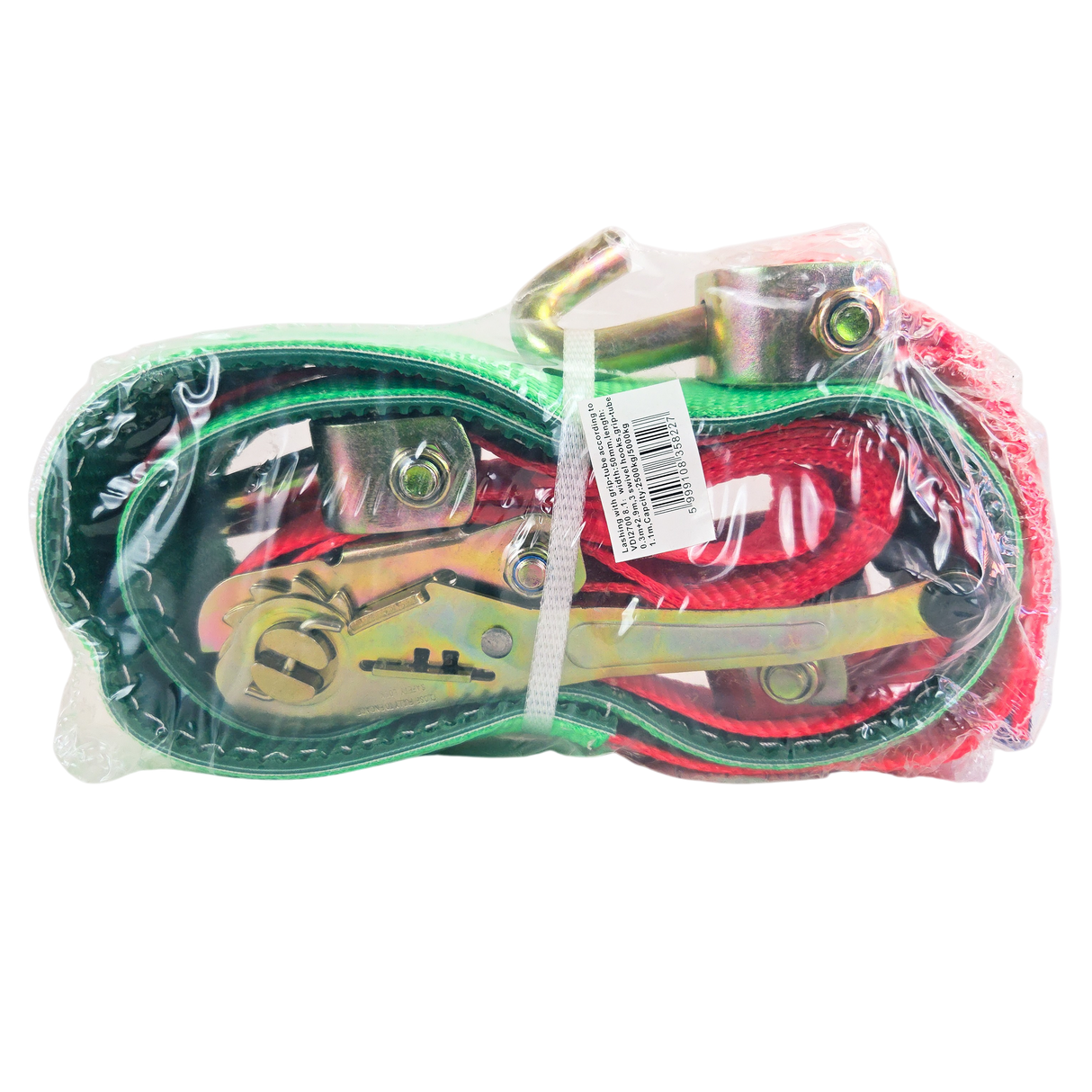 Wheel Straps 3-Point for Secure Car Transport and Vehicle Recovery