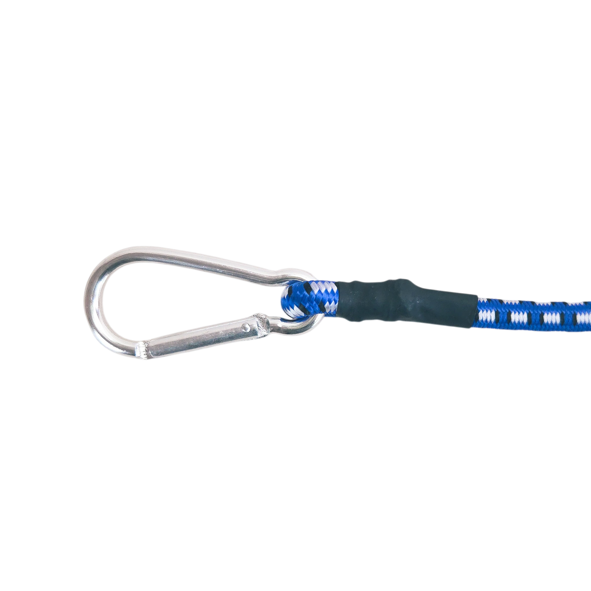 Bungee Cord with Carabiner Clips 8 mm, blue 1pcs