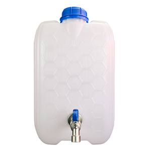 Plastic water jerry can with metal tap 10/20/30 litre