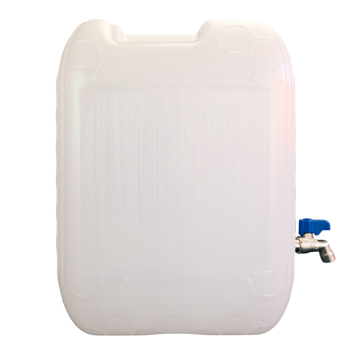 Plastic water jerry can with metal tap 10/20/30 litre