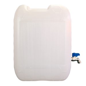 Plastic water jerry can with metal tap 10/20/30 litre