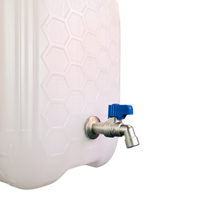 Plastic water jerry can with metal tap 10/20/30 litre
