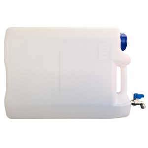Plastic water jerry can with metal tap 10/20/30 litre