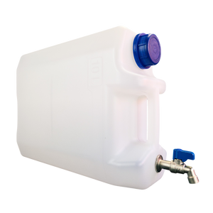 Plastic water jerry can with metal tap 10/20/30 litre