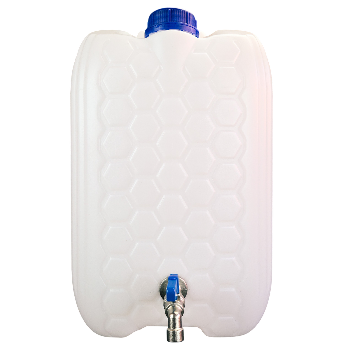 Plastic water jerry can with metal tap 10/20/30 litre