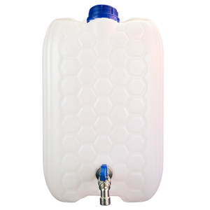 Plastic water jerry can with metal tap 10/20/30 litre