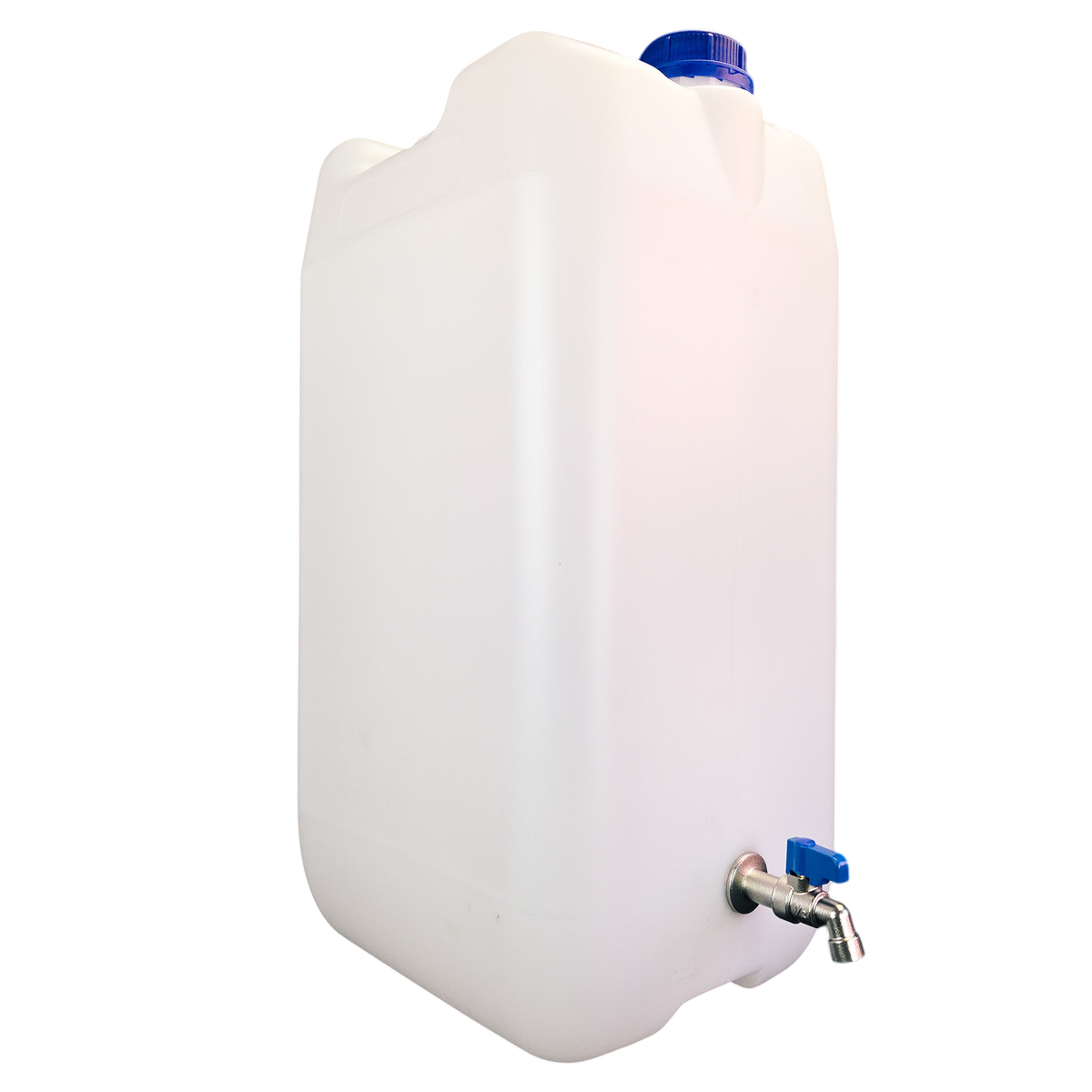 Plastic water jerry can with metal tap 10/20/30 litre