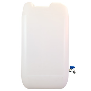 Plastic water jerry can with metal tap 10/20/30 litre