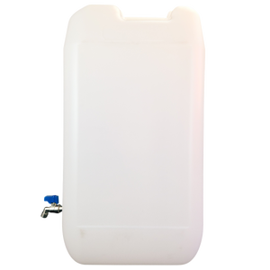 Plastic water jerry can with metal tap 10/20/30 litre