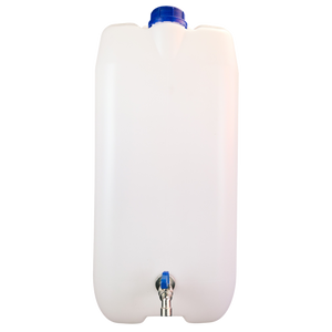 Plastic water jerry can with metal tap 10/20/30 litre