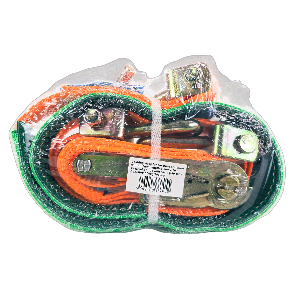 Wheel Straps for Car Transporters 3 Point Tie Down 2.5m