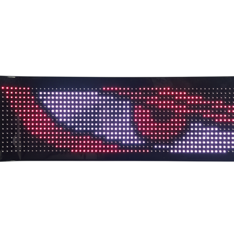 Display LED flexibil Devil Eyes cu ecran RGB și control Bluetooth pentru mașini și camioane