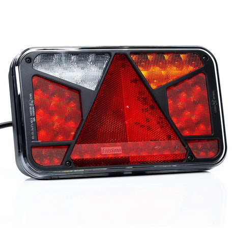 6-Function LED Rear Light with Triangle Reflector and Canbus 12V Connector