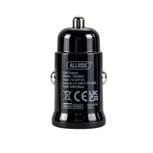Car Charger 30W PD Fast Charging with Dual USB-C Ports