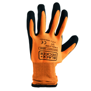 Safety gloves orange/black L