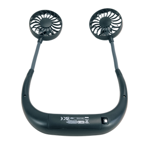 Neck Fan with Flexible Arms and 3 Speed Levels, 2W – Black