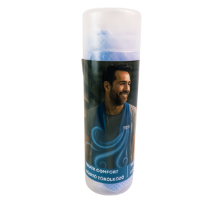 Cooling towel around neck for sports or work 66x43cm blue