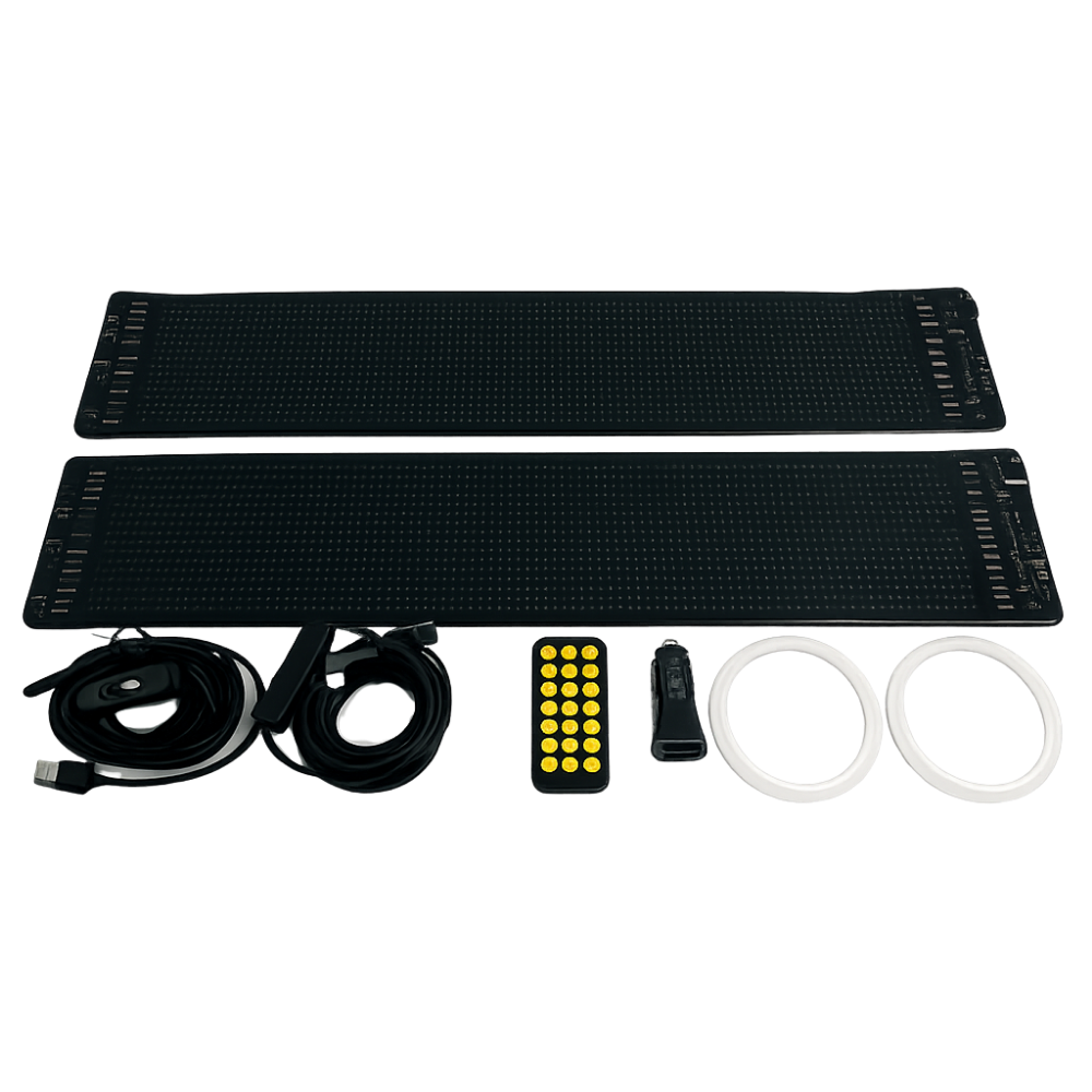 LED Eye Display Set with Remote, 12V, 590x120mm